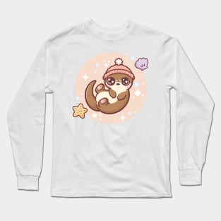 cute otter Long Sleeve T-Shirt